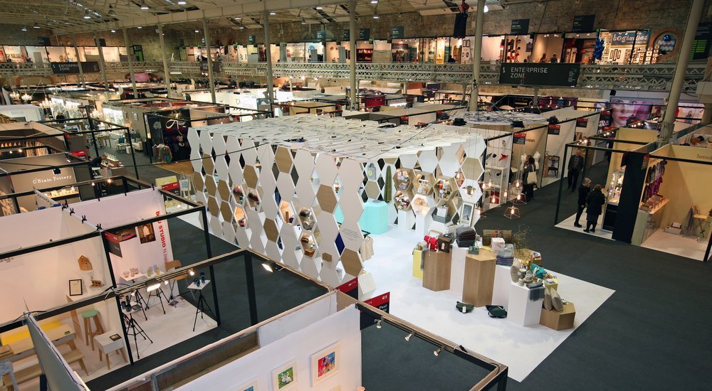 Large exhibition hall floor produced for a client event